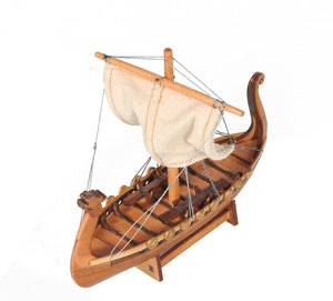 Homeroots 5" Natural Manufactured Wood Hand Painted Decorative Boat  Solid Wood 401868