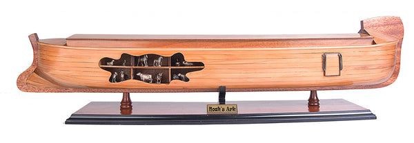 Homeroots 8" Wooden Manufactured Wood Hand Painted Decorative Boat  Solid Wood 401872