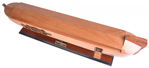 Homeroots 8" Wooden Manufactured Wood Hand Painted Decorative Boat  Solid Wood 401872