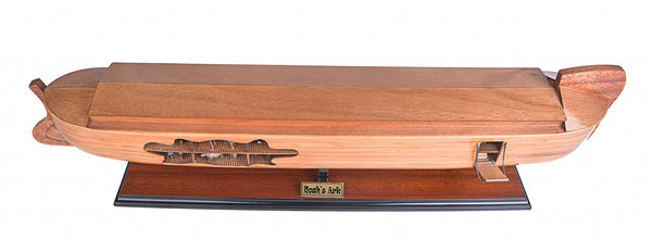 Homeroots 8" Wooden Manufactured Wood Hand Painted Decorative Boat  Solid Wood 401872