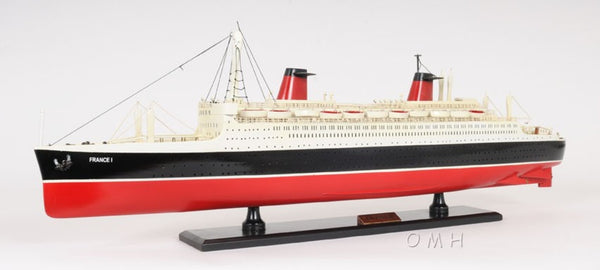 HomeRoots 11" Black and Red Hand-Painted Decorative Boat – Unique Nautical Centerpiece for Coastal Decor 401883