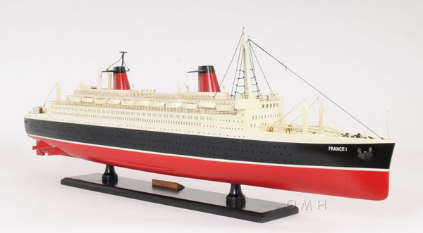HomeRoots 11" Black and Red Hand-Painted Decorative Boat – Unique Nautical Centerpiece for Coastal Decor 401883