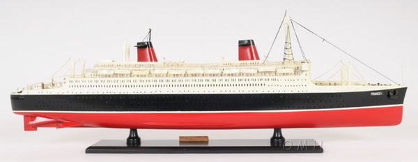 HomeRoots 11" Black and Red Hand-Painted Decorative Boat – Unique Nautical Centerpiece for Coastal Decor 401883