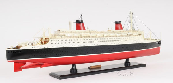 HomeRoots 11" Black and Red Hand-Painted Decorative Boat – Unique Nautical Centerpiece for Coastal Decor 401883