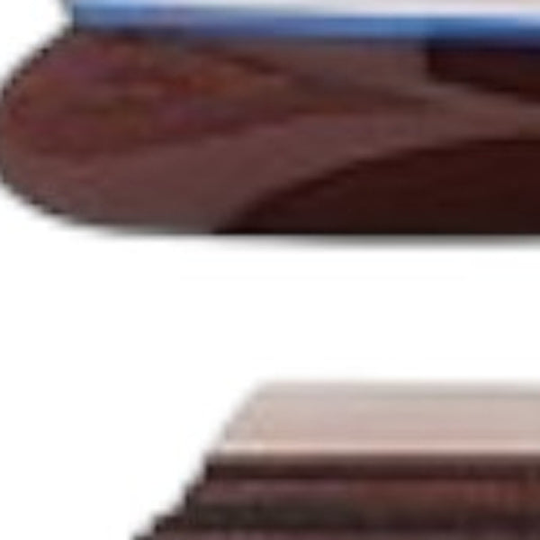 Homeroots 13" Brown And White Majesty Of The Seas Boat Hand Painted Decorative Boat  Solid Wood 401891