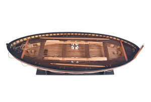 HomeRoots 6" Hand-Painted Solid Wood RMS Titanic Lifeboat No. 7 Model – Nostalgic Maritime Décor Piece 401896