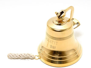 Homeroots 7" Gold Metal Hand Painted 1912 Rms Titanic Bell 6" Model Bell  Metal 401909