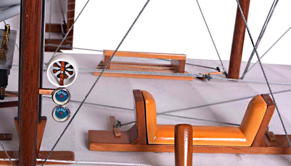 Homeroots C1903 Wright Brothers Flyer Model Sculpture  Solid Wood 401913