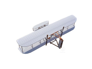 Homeroots C1903 Wright Brothers Flyer Model Sculpture  Solid Wood 401913