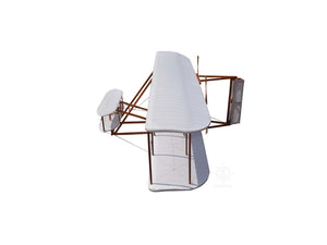 Homeroots C1903 Wright Brothers Flyer Model Sculpture  Solid Wood 401913