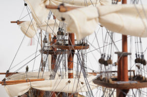 HomeRoots 32" Hand-Painted HMS Victory Model Boat - Elegant Solid Wood Nautical Decor for Collectors & Gift-Giving 401973