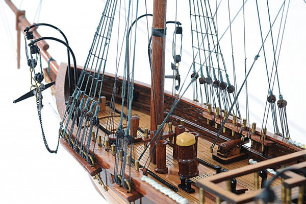 HomeRoots 24" Hand-Painted 1862 CSS Alabama Model Boat – Exquisite Solid Wood Nautical Replica for Collectors 401979
