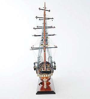 HomeRoots 24" Hand-Painted 1862 CSS Alabama Model Boat – Exquisite Solid Wood Nautical Replica for Collectors 401979