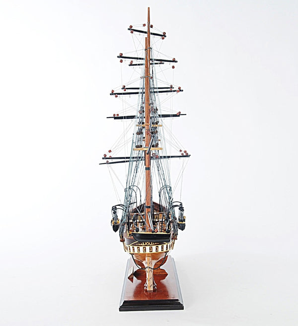 HomeRoots 24" Hand-Painted 1862 CSS Alabama Model Boat – Exquisite Solid Wood Nautical Replica for Collectors 401979