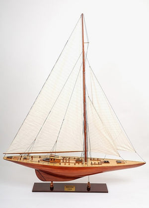 49 Inch Solid Wood Handcrafted Decorative Sailing Vessel Sculpture Nautical Home Accent