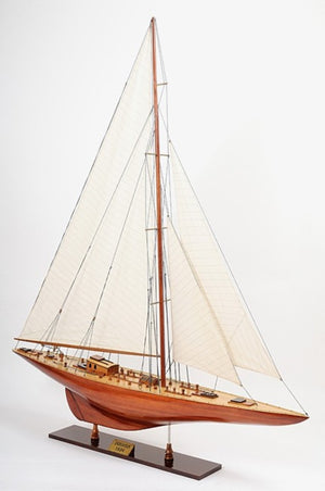 49 Inch Solid Wood Handcrafted Decorative Sailing Vessel Sculpture Nautical Home Accent