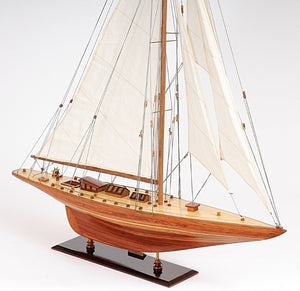 HomeRoots 49 Inch Artisan Crafted Solid Wood Sailboat Sculpture Coastal Nautical Home Decor 401996