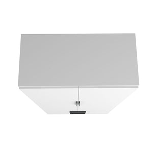 Manhattan Comfort Beekman Mid-Century Modern Cabinet White 401AMC198