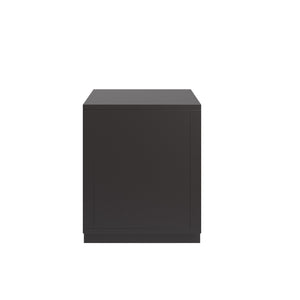 Potrero Rubberwood Nightstand with Drawer and Open Shelf Mid-century Modern Bedroom