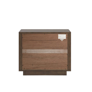 Potrero Rubberwood Nightstand with Drawer and Open Shelf Mid-century Modern Bedroom