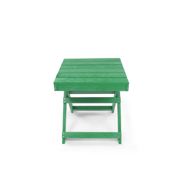 English Elm Seaview Recycled Hdpe Outdoor Folding Side Table Uv Resistant Patio Deck Use Green B2745P409726