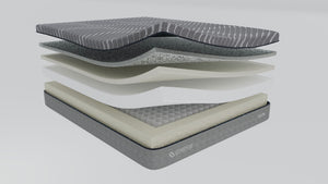 English Elm Sun- King Hybrid Mattress Graphite Memory Foam Pocketed Coils Cool Sleep Medium Feel B342P315694