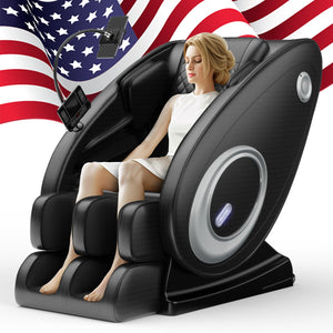 English Elm Massage Chair Recliner With Zero Gravity Technology For Full-Body Relief And Ergonomic Comfort W1875P370128