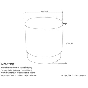 Worldwide Home Furnishings Alya-storage Modern Round Ottoman With Textured Fabric Upholstery And Spacious Hidden Storage Solution Sage,Natural Fabric 402-131sg