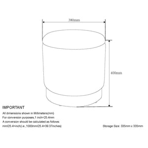 Worldwide Home Furnishings Alya-storage Modern Round Ottoman With Textured Fabric Upholstery And Spacious Hidden Storage Solution White,Natural Fabric 402-131wt