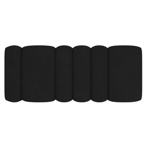 Worldwide Home Furnishings Rigel-large Elegant Boucle Ottoman Bench For Living Room, Bedroom, Or Dressing Room Décor Upgrade Black Boucle Fabric 402-133bk