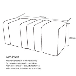 Worldwide Home Furnishings Rigel-large Elegant Boucle Ottoman Bench For Living Room, Bedroom, Or Dressing Room Décor Upgrade Ivory Boucle Fabric 402-133iv