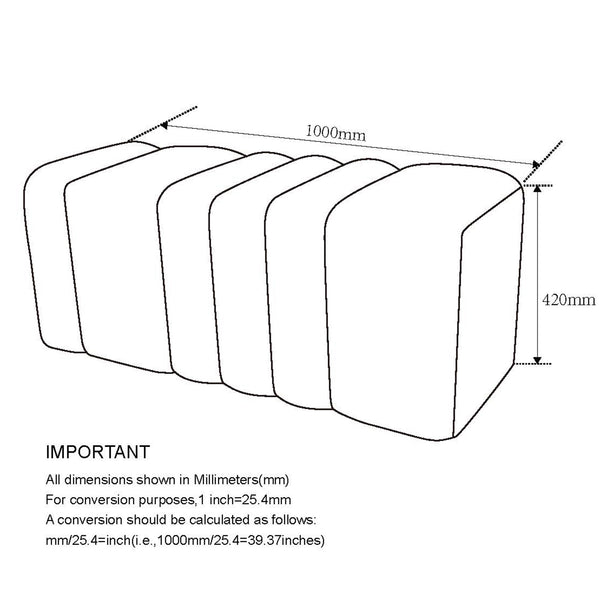 Worldwide Home Furnishings Rigel-large Elegant Boucle Ottoman Bench For Living Room, Bedroom, Or Dressing Room Décor Upgrade Ivory Boucle Fabric 402-133iv