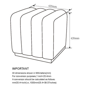 Worldwide Home Furnishings Rigel-small Textured Boucle Ottoman Bench For Stylish Seating And Relaxation In Any Space Black Boucle Fabric 402-133sm_Bk