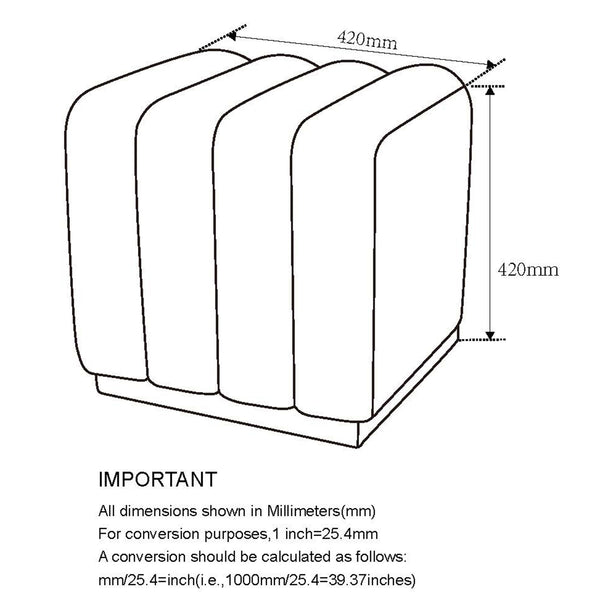 Worldwide Home Furnishings Rigel-small Textured Boucle Ottoman Bench For Stylish Seating And Relaxation In Any Space Ivory Boucle Fabric 402-133sm_Iv