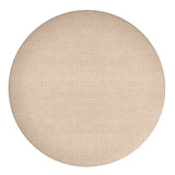 !nspire Demi Round Ottoman Beige Fabric/Metal