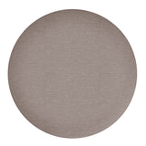 !nspire Demi Round Ottoman Warm Grey Fabric/Metal