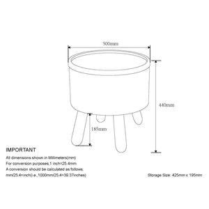 Worldwide Home Furnishings Betsy-storage Versatile Round Ottoman With Removable Tray And Sturdy Legs For Stylish Organization Charcoal,Natural Fabric,Wood 402-376ch_Nt