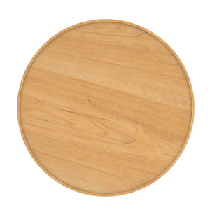 Worldwide Home Furnishings Polly-storage Versatile Round Ottoman With Tray, Sturdy Legs, And Hidden Storage For Home Decor Beige,Natural Fabric,Wood 402-687bg_Nt