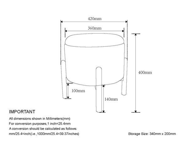 Worldwide Home Furnishings Heidi-storage Ottoman - Versatile Round Storage Solution In Beige Natural For Any Home Space Beige,Natural Fabric,Wood 402-976bg_Nt