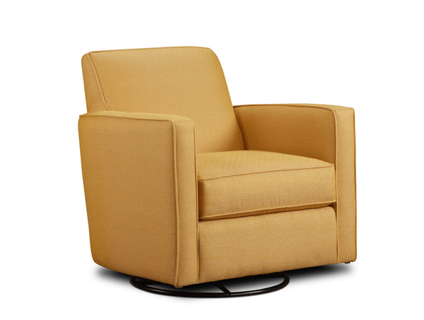 Fusion Maxwell Gold Mine Citrine Swivel Glider Chair - Durable, Stylish & Comfortable Accent For Any Room Yellow S,100% Polyester 402-g Gold Mine Citrine Swivel Glider Chair