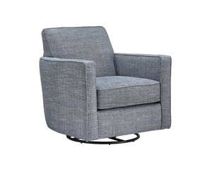 Fusion Jonah Posey Surf Swivel Glider Chair In Grey - Stylish, Durable, And Comfortably Reversible Design! Grey Sw ,97% Polyester 3% Linen 402-g Posey Surf Swivel Glider