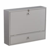 Homeroots 26" Gray Wall Mounted Floating Desk   402013