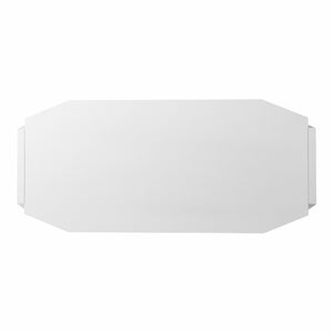 Homeroots 48" White Writing Desk With Two Drawers   402024