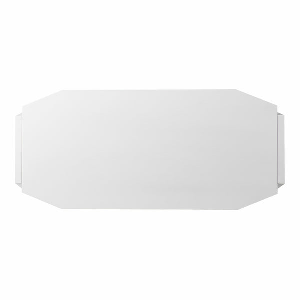 Homeroots 48" White Writing Desk With Two Drawers   402024