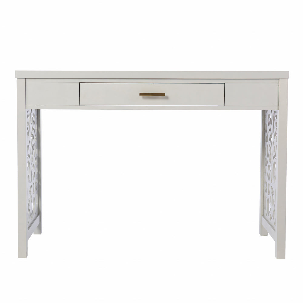 Homeroots 43" Gray Writing Desk   402030