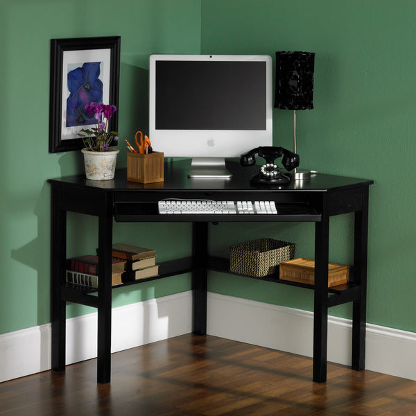 Homeroots Black Corner Computer Desk   402032