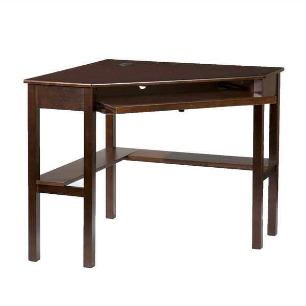 Homeroots Espresso Corner Computer Desk   402033
