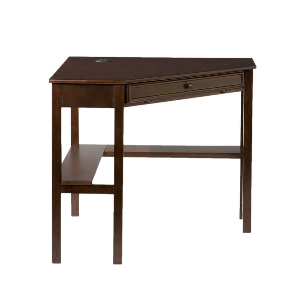 Homeroots Espresso Corner Computer Desk   402033
