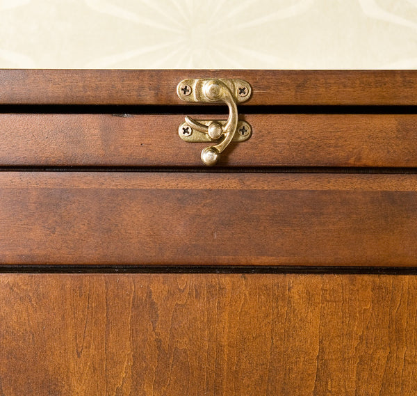 Homeroots 22" Brown Wall Mounted Secretary Desk   402048