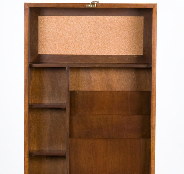 Homeroots 22" Brown Wall Mounted Secretary Desk   402048